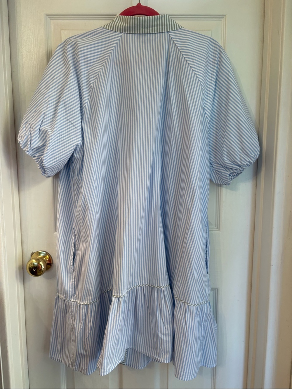 crown & ivy Blue and White Striped Mini Dress - Picture 2 of 5